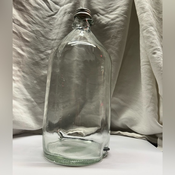 Vintage Glass Iv Bottle with Built In Hanger . - Picture 3 of 7
